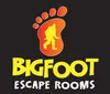 The image is an advertisement for Bigfoot Escape Rooms with the tagline 5 Rooms Endless Fun and claims to be Bransons Best Place to Escape