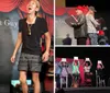 Two people are on a stage with one wearing a sparkly jacket and the other laughing in front of a backdrop that says THA Mentalist Guy with red curtains above
