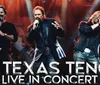 The image showcases three men dressed in cowboy hats and suits identified as The Texas Tenors against a sparkling starry background