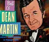 A stylized image promoting Best of Dean Martin broadcast on Sundays Wednesdays and Fridays at 2 PM featuring a cartoon version of Dean Martin in a tuxedo holding a microphone and a drink