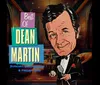 A stylized image promoting Best of Dean Martin broadcast on Sundays Wednesdays and Fridays at 2 PM featuring a cartoon version of Dean Martin in a tuxedo holding a microphone and a drink