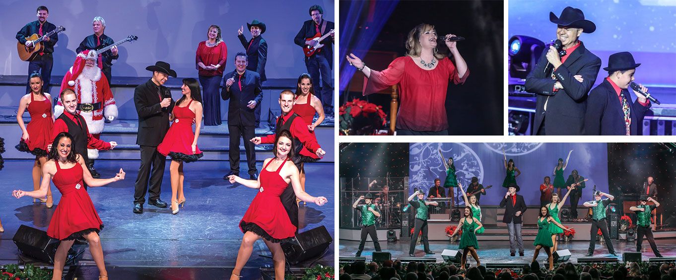 Clay Cooper's Country Music Express Christmas Collage