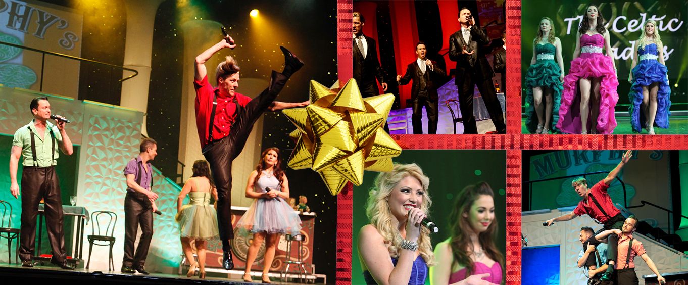 Dublin's Irish Tenors and The Celtic Ladies Christmas Collage