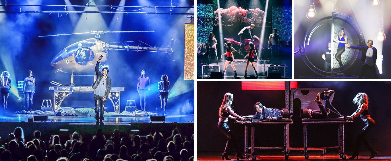 Reza Edge of Illusion Magic Show Collage