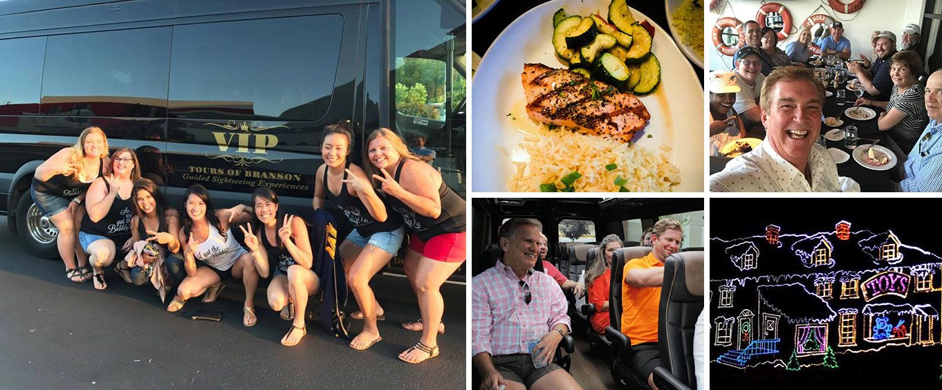 Discover Branson Luxury Mercedes Van Tour Collage